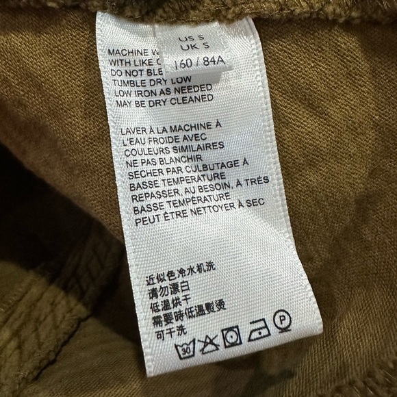 URBAN OUTFITTERS Green Corduroy Mini with Lace-Up Back - Picture 5 of 6